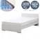 友澤木工 木製ボルトレスベッド パネルタイプ クラシックホワイト ダブル 日本製 圧縮ロール両面ポケットコイルマットレス付 工具不要 簡単組立 ベッド ボルトレス 寮 ネジなし ベット 374-86-D(108CE8) 【別送品】