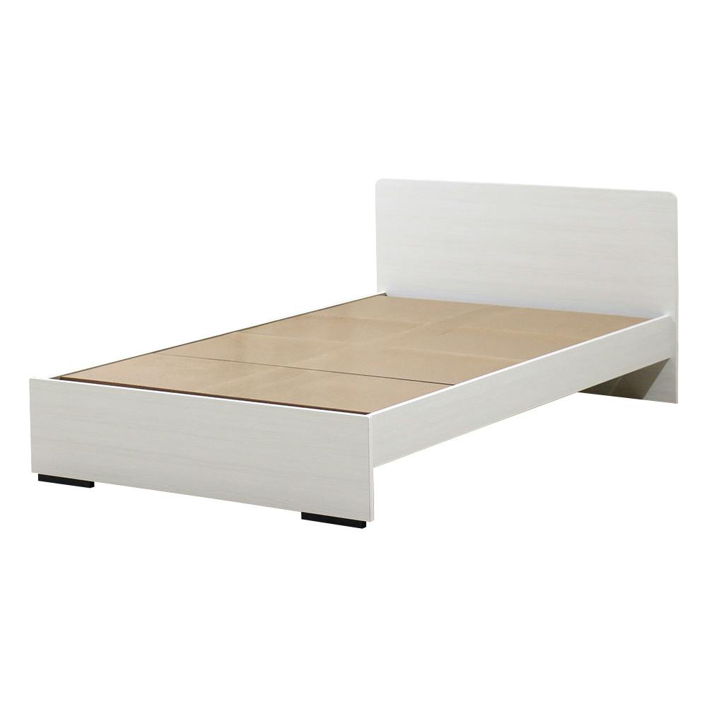 友澤木工 木製ボルトレスベッド パネルタイプ クラシックホワイト