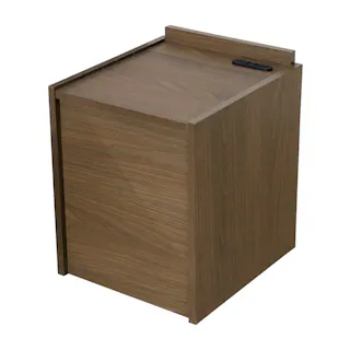 友澤木工 日本製 防災用品 収納 ナイトテーブル 4570159139617 防災 テーブル 収納付き 地震 災害 頑丈 コンセント付き 4570159139617 CAB-03-R04 【別送品】