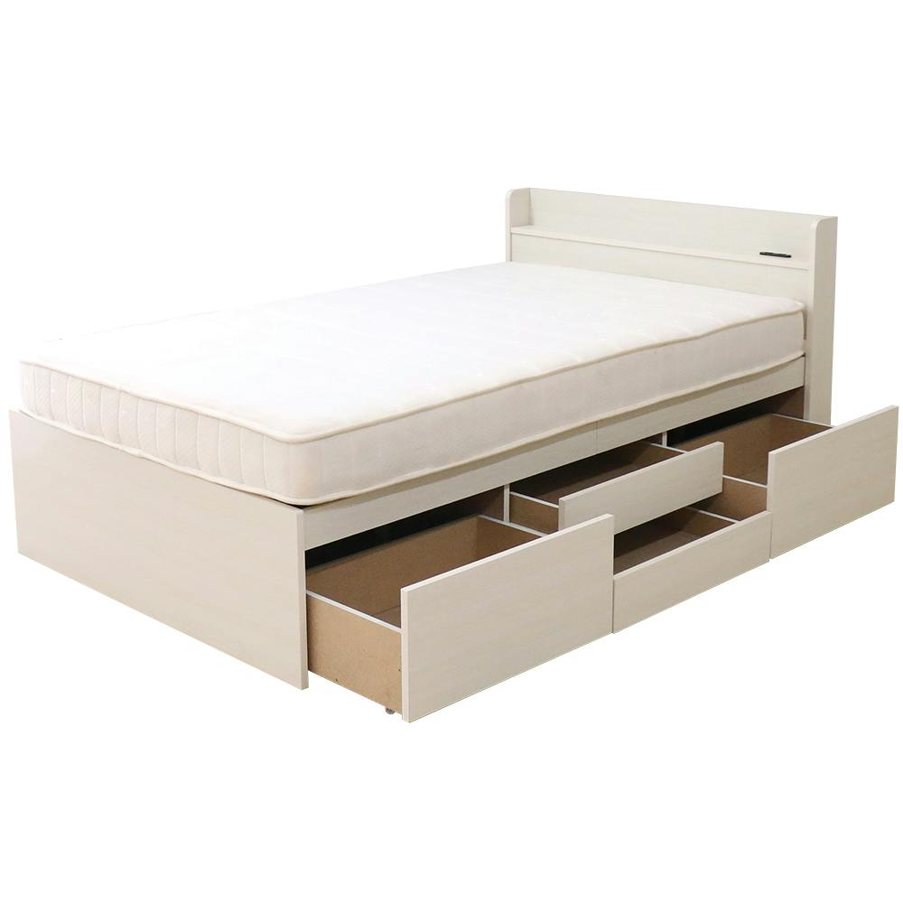 友澤木工 大容量の収納スペースですっきり 多機能ベッド クラシック