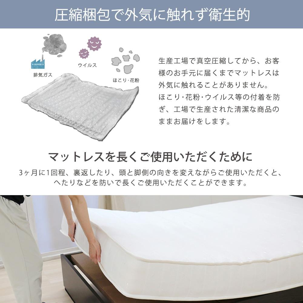 【新品】ポケットコイルマットレス ダブル ロール 圧縮② 圧縮ロールポケットコイルマットレス ダブル マットレス単体 マット