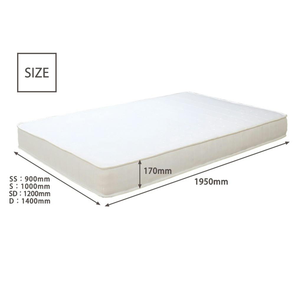 友澤木工 圧縮ロールポケット＆ボンネルマットレス セミシングル