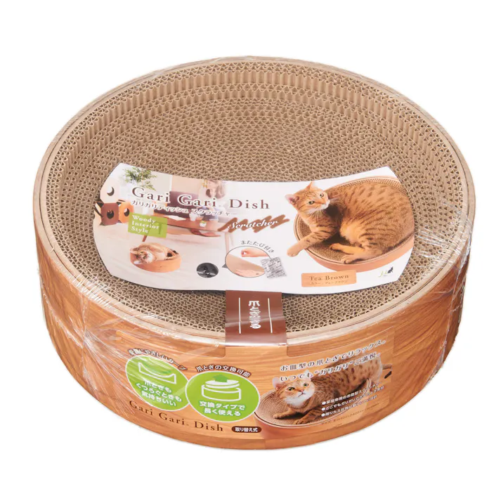 エイムクリエイツ ガリガリディッシュ スクラッチャー インテリア ティーブラウン 4540013511804【別送品】