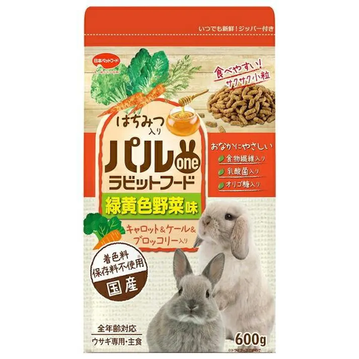 日本ペットフード パルoneラビットフードベジタブル味600g 4951761573127【別送品】