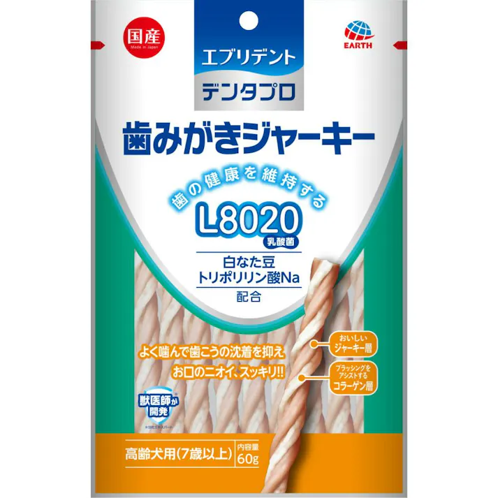 アース・ペット 歯みがきジャーキー高齢犬用60g 4994527906401【別送品】