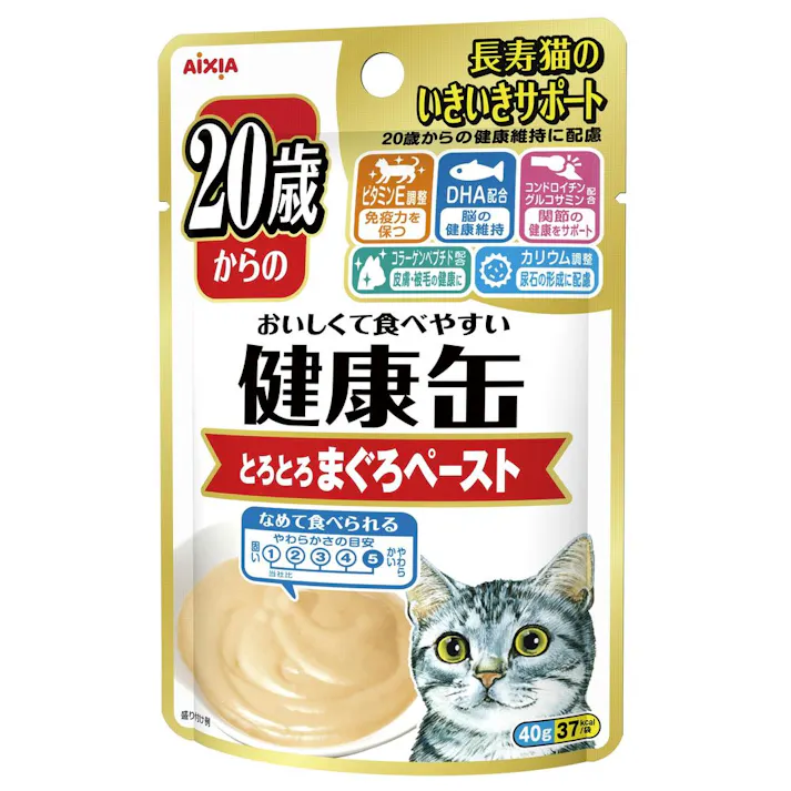 アイシア 健康缶パウチ 20歳からのとろとろまぐろペースト40g 4571104715023 3000924001【別送品】