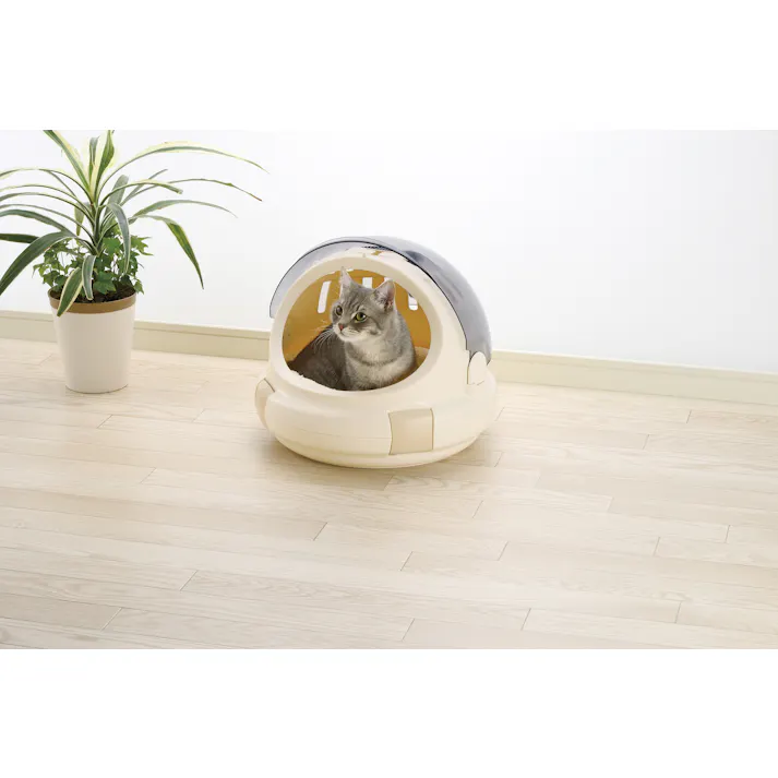 リッチェル リッチェル コロル おでかけネコベッドM ベージュ 4973655562932【別送品】