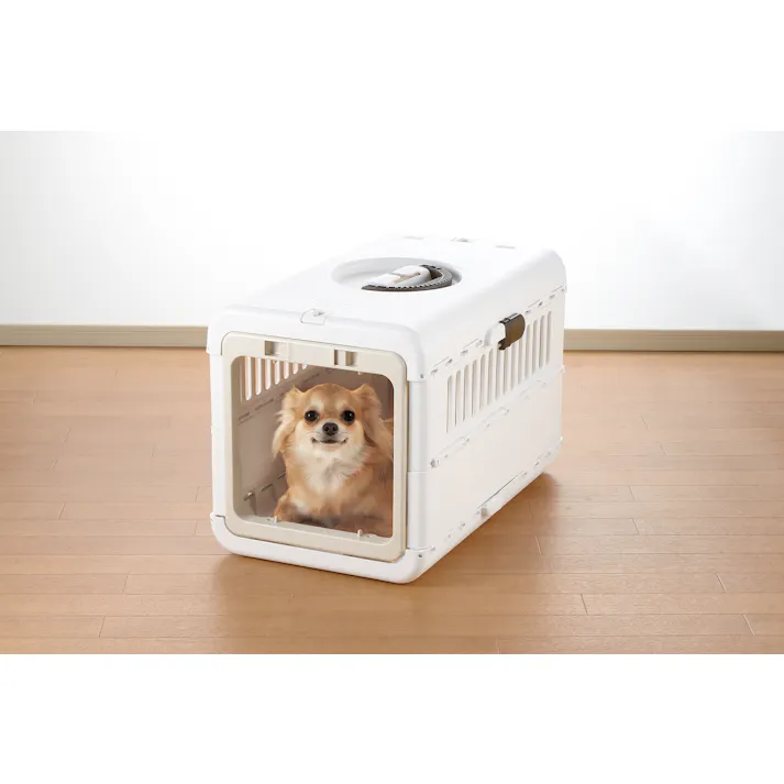 リッチェル キャンピングキャリー 折りたたみS アイボリー 4973655599327【別送品】