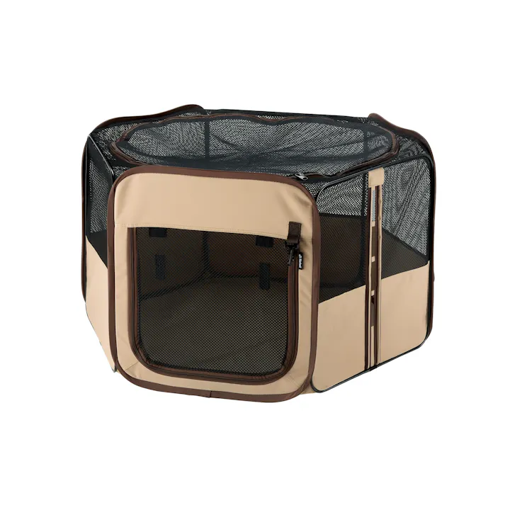 リッチェル たためるペットサークル90-90 ブラウン 4973655882610【別送品】