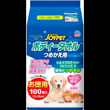 アース・ペット ジョイペット　ボディータオルペット用詰替１００枚 4994527890908【別送品】