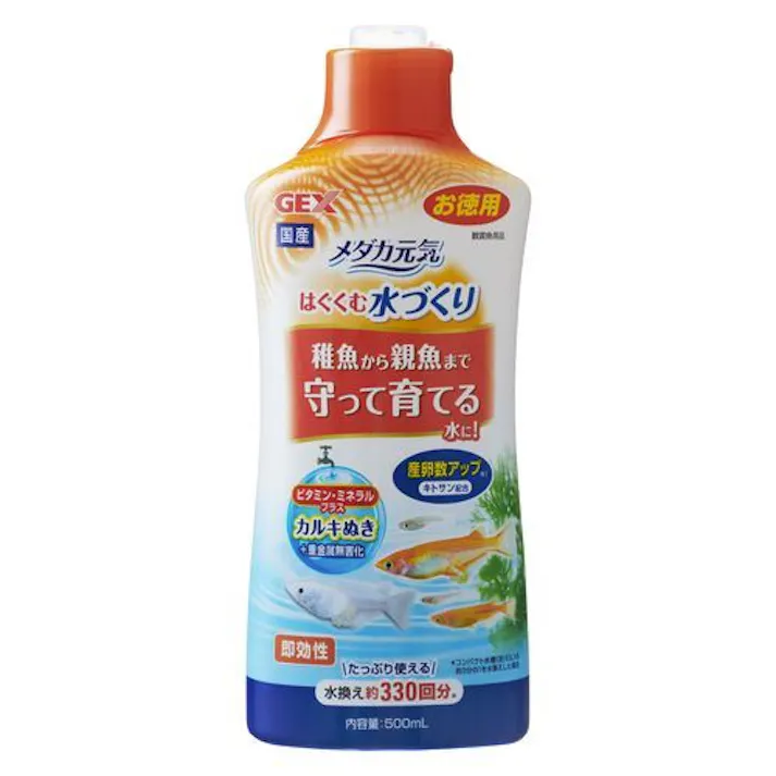 ジェックス メダカ元気 はぐくむ水づくり500mL 4972547039460【別送品】