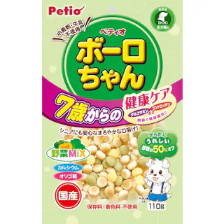 体にうれしいボーロちゃん7歳からの健康ケア野菜Mix110g 健康維持 シニア 一口サイズ 3418696001【別送品】