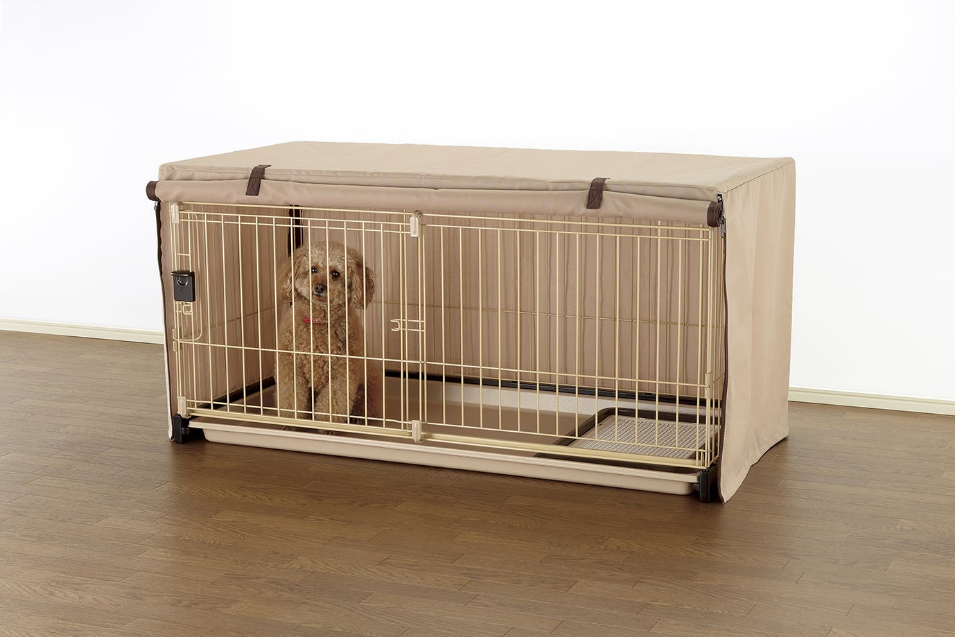 リッチェル ケージ　ブラウン　新品同様　オマケ付き リッチェル カスタムペットサークル カスタムセット 広々タイプ