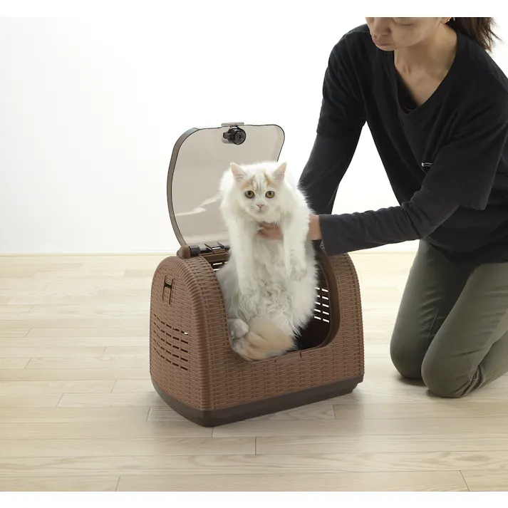 リッチェル ラタンキャリー BR 4945680566629【別送品】