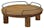 リッチェル 木製テーブル　シングルブラウン 4973655576915【別送品】