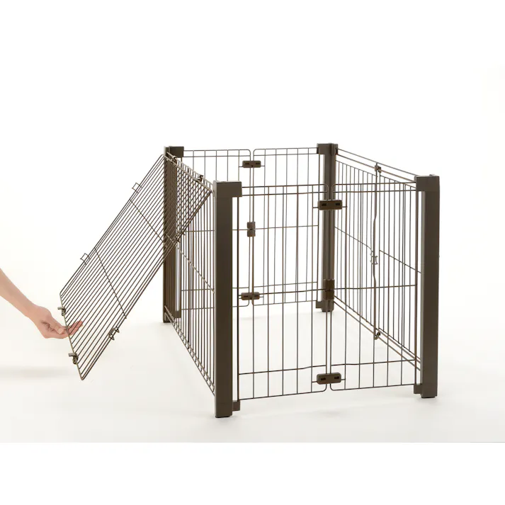 リッチェル 折りたたみアルミペットサークル90-60屋根面 4945680560436【別送品】