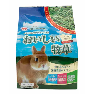 アニマルファーム おいしい牧草500g 牧草 一番刈り チモシー 4101017001【別送品】