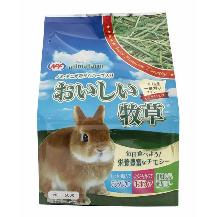 ナチュラルペットフーズ アニマルファーム おいしい牧草500g 4932804231525【別送品】