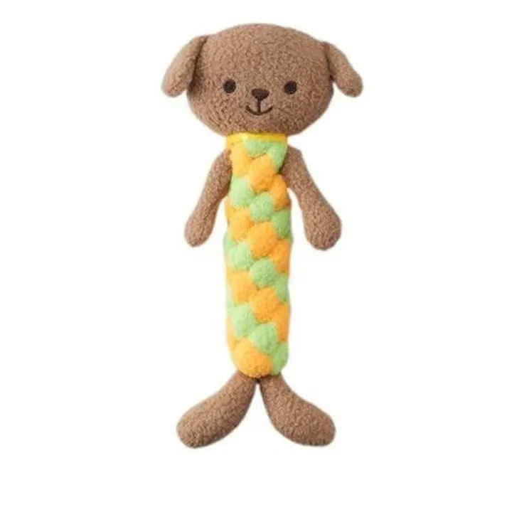 デンタルアニマル プードル 鳴き笛入り ぬいぐるみ デンタルケア 1311301001【別送品】