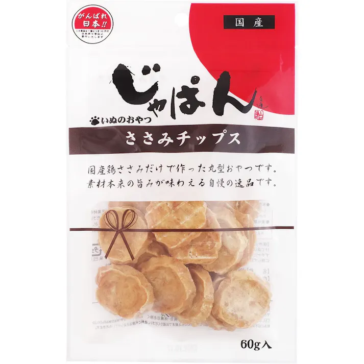 じゃぱん ささみチップス60g ささみ チップス おやつ 5740266001【別送品】