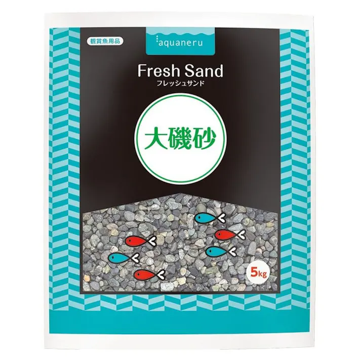 ペットライブラリー aquaneru 大磯砂5kg 4904879162653【別送品】