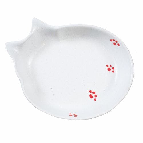 貝沼産業 猫用食器 猫の耳足跡柄 4960222562303 ペット食器 貝沼産業 猫用食器 猫の耳足跡柄 4960222562303 ペット食器