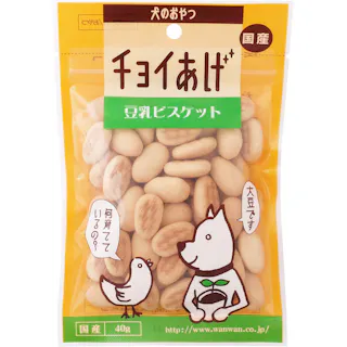 チョイあげ 豆乳ビスケット40g 小粒設計 チャック付き おやつ 5740115001【別送品】