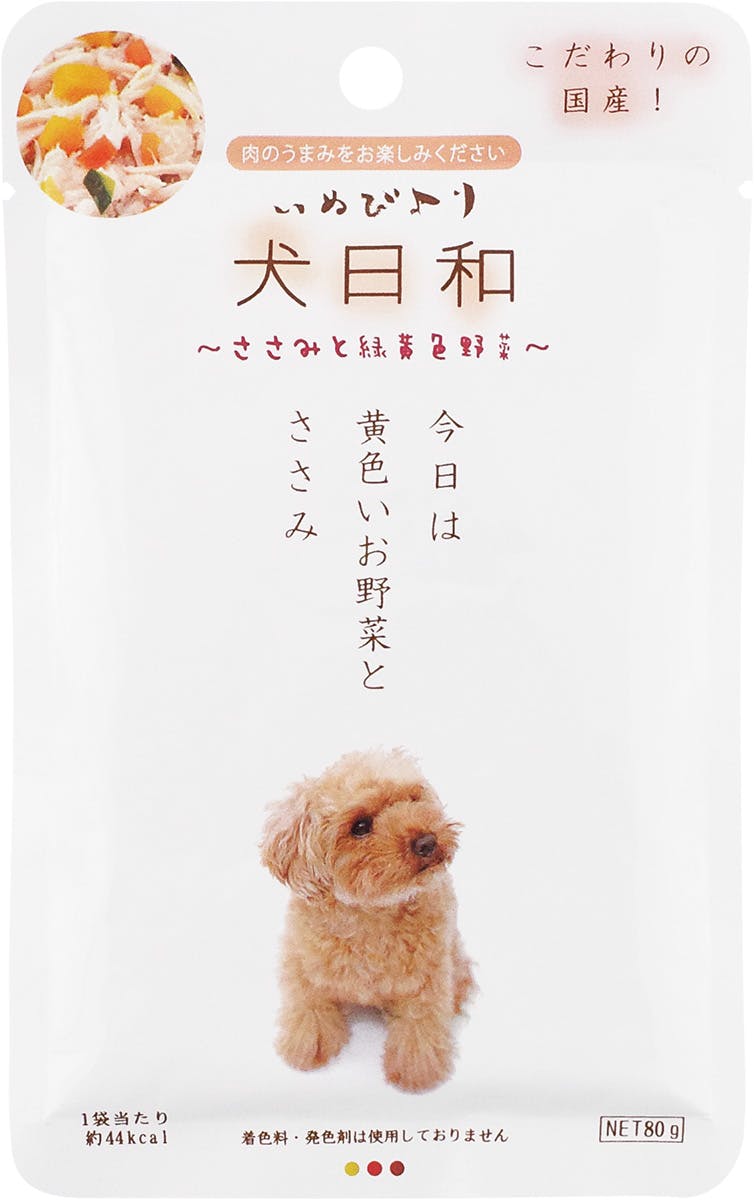 わんわん 犬日和レトルト ささみと野菜80g 4532066003825 犬用ウェットフード(パウチ) わんわん 犬日和レトルト ささみと野菜80g 4532066003825 犬用ウェットフード(パウチ)