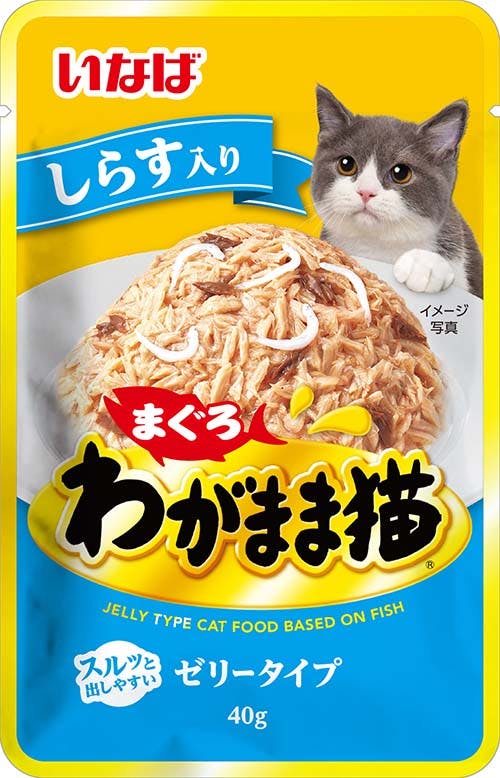 いなばペットフード わがまま猫まぐろパウチ しらす入り40g