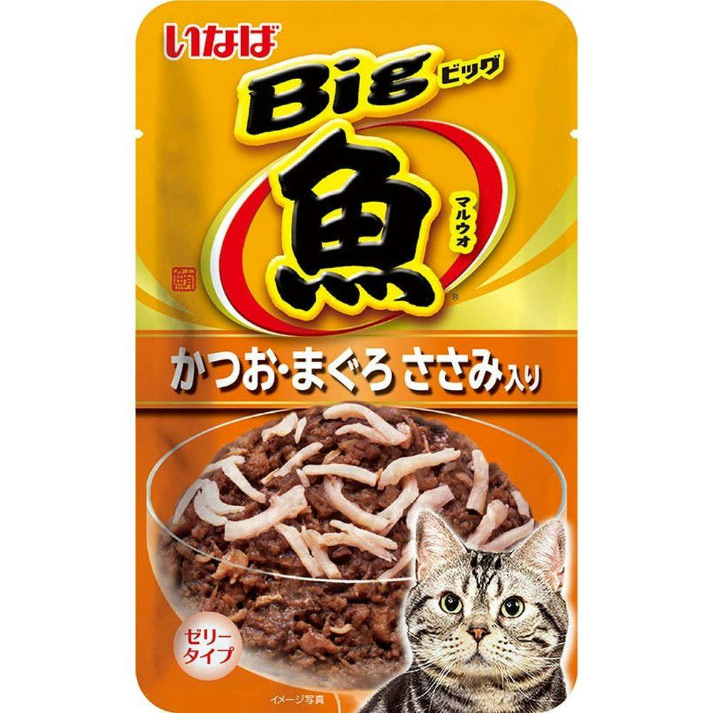 いなば Bigマルウオ かつお・まぐろささみ入り80g 4901133619830 3752155001 猫用ウェットフード(パウチ) いなば Bigマルウオ かつお・まぐろささみ入り80g 4901133619830 3752155001 猫用ウェットフード(パウチ)