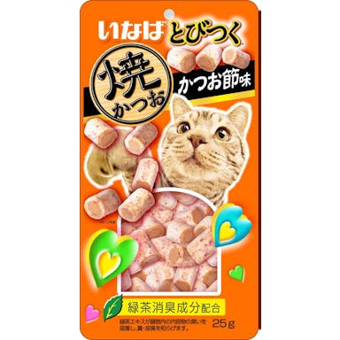 いなばペットフード とびつく焼かつお かつお節味25g 4901133632433 3751919001【別送品】