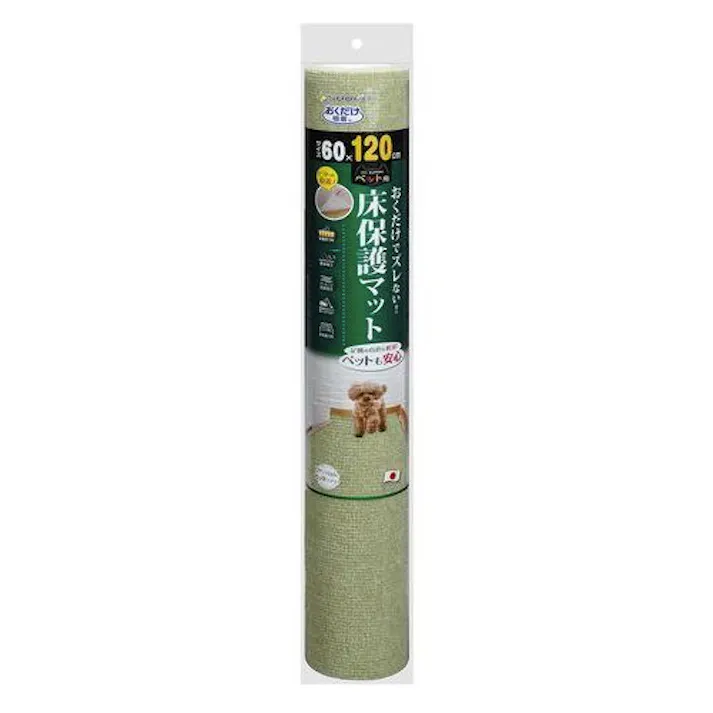 サンコー おくだけ吸着 ペット用床保護マット 60×120cmGR 4973381069095【別送品】