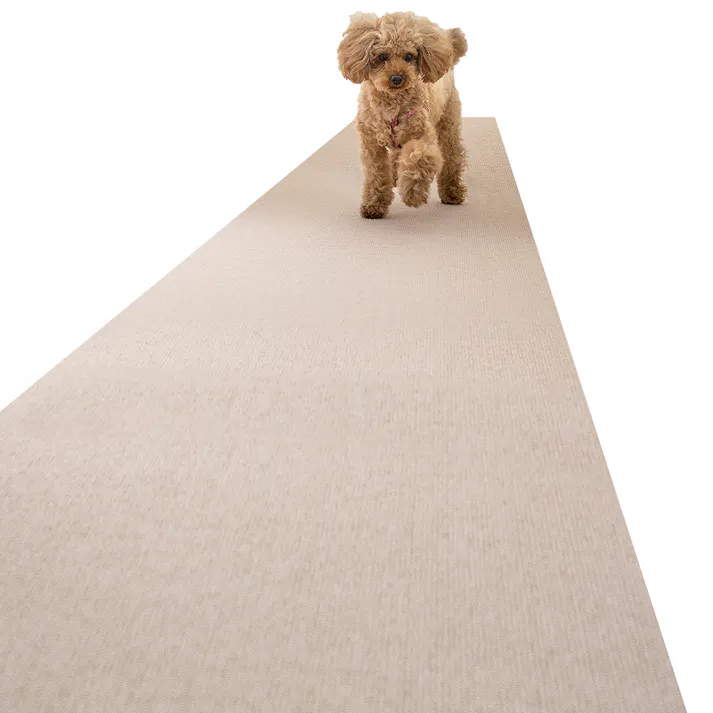 サンコー おくだけ吸着 ペット用床保護マット 60×240cmBE 4973381069248【別送品】
