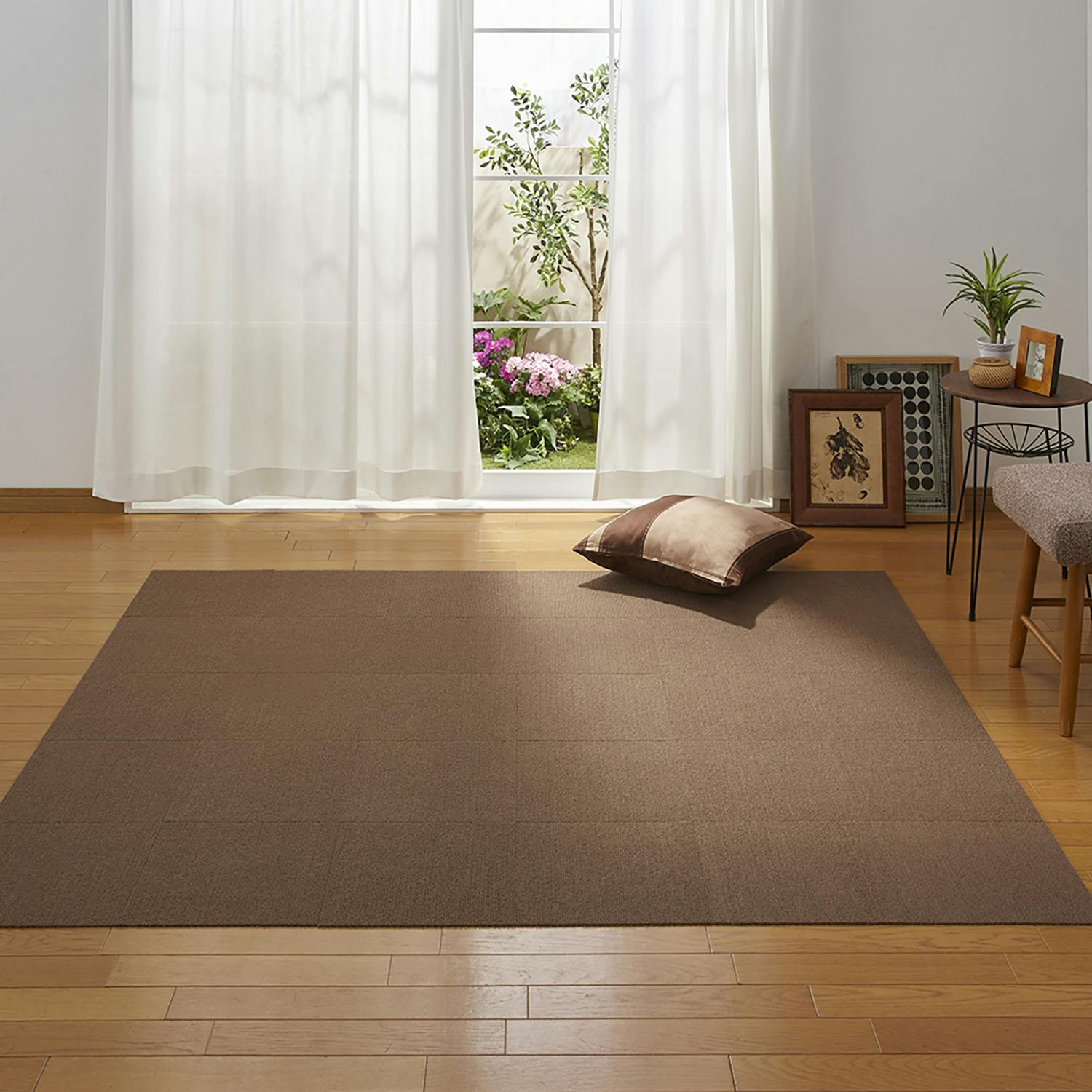 フロアタイルマット Tuokus」玄関マット ドアマット 泥落としマット フロアマット マット