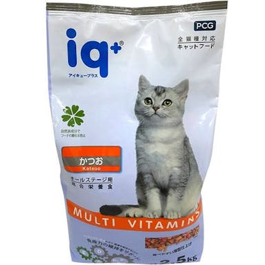 パーフェクトコンパニオン iq+ 猫ドライかつお2.5Kg 8850477000780 8570009001【別送品】