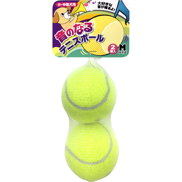 スーパーキャット 音の鳴るテニスボール M 2個入り TN-17 2251060001【別送品】