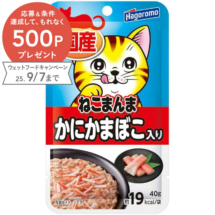 ねこまんま はごろもフーズ パウチかにかまぼこ入り 40g 2900395001 JANコード:4902560606448【別送品】