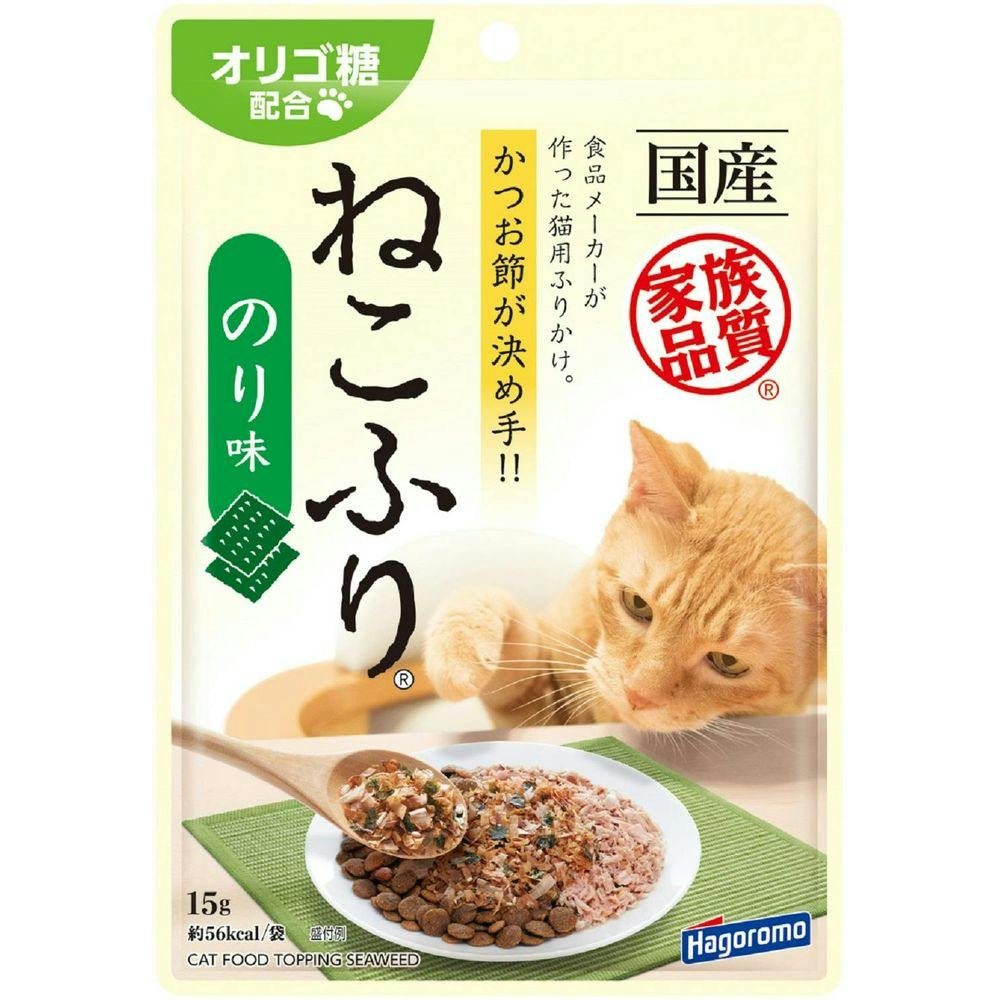 ねこふり はごろもフーズ のり味 15g 2900455001 JANコード:4902560607803 デンタル・ふりかけ・その他おやつ(猫) ねこふり はごろもフーズ のり味 15g 2900455001 JANコード:4902560607803 デンタル・ふりかけ・その他おやつ(猫)