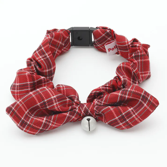 ペティオ シャルマン キャットカラー シュシュ チェック 3415353001【別送品】