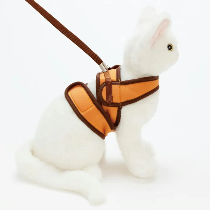 ペティオ Anycatハーネス シンプル M オレンジ ハーネス クッション性 猫用ハーネス 3416183001【別送品】