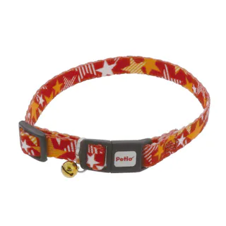 ペティオ CAT COLLAR スターカラー レッド 猫用首輪 おしゃれ 安全バックル 3416917001【別送品】