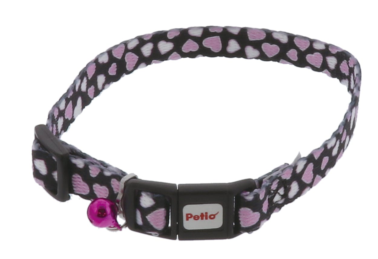 ペティオ CAT COLLAR ハートカラー ブラック 3416920001 首輪(猫用) ペティオ CAT COLLAR ハートカラー ブラック 3416920001 首輪(猫用)