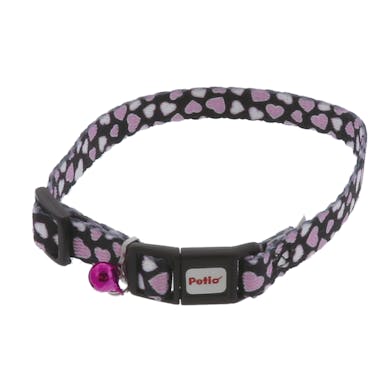 ペティオ  CAT COLLAR ハートカラー ブラック 3416920001【別送品】