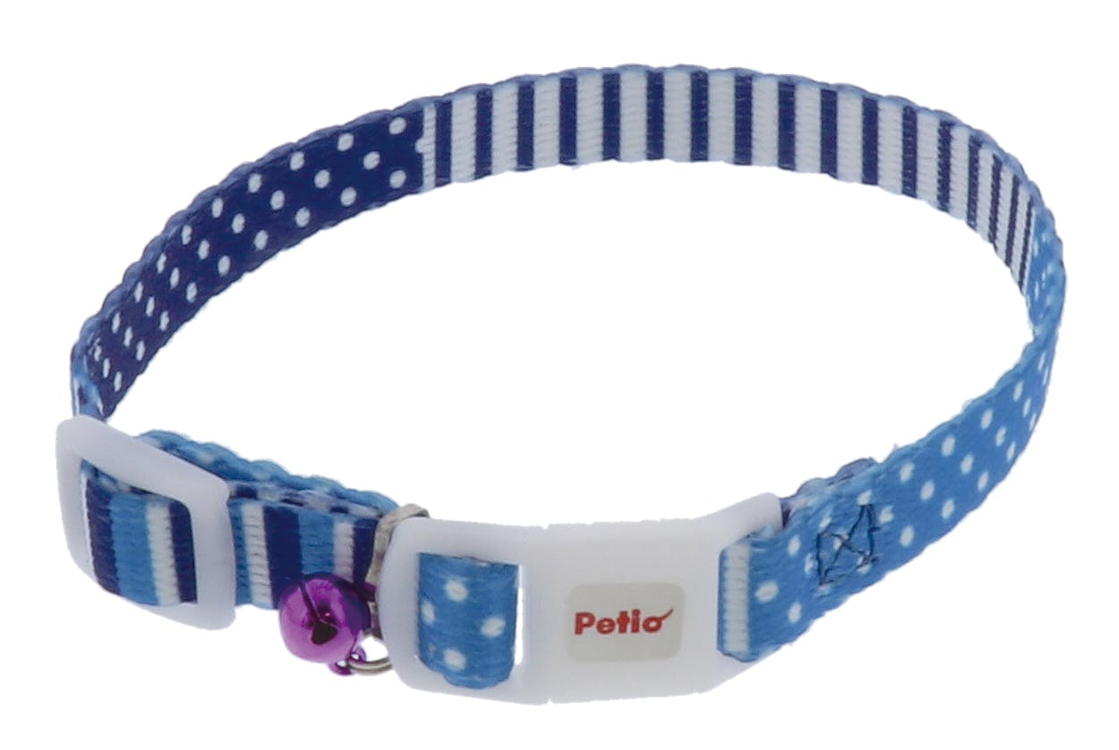 ペティオ CAT COLLAR ボーダードットカラー ブルー 3416924001 首輪(猫用) ペティオ CAT COLLAR ボーダードットカラー ブルー 3416924001 首輪(猫用)