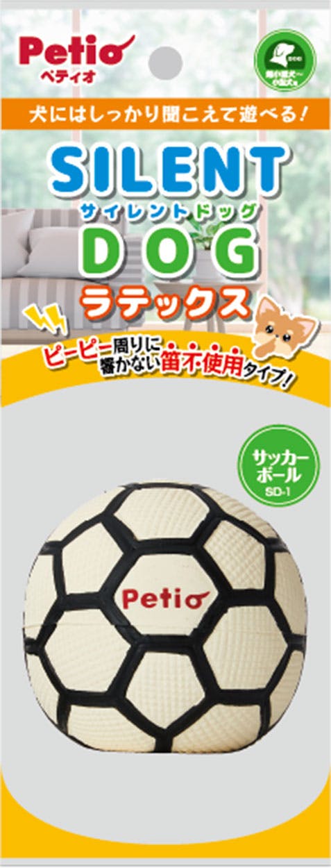 ペティオ 犬用おもちゃ サイレントドッグラテックス サッカーボール