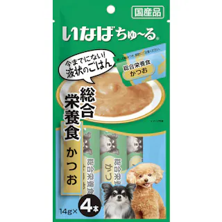 いなば ちゅ~る いなば 総合栄養食 かつお 14g×4本 ちゅーる 国産 小粒設計 ウェットペースト 液状フード 3754040001【別送品】