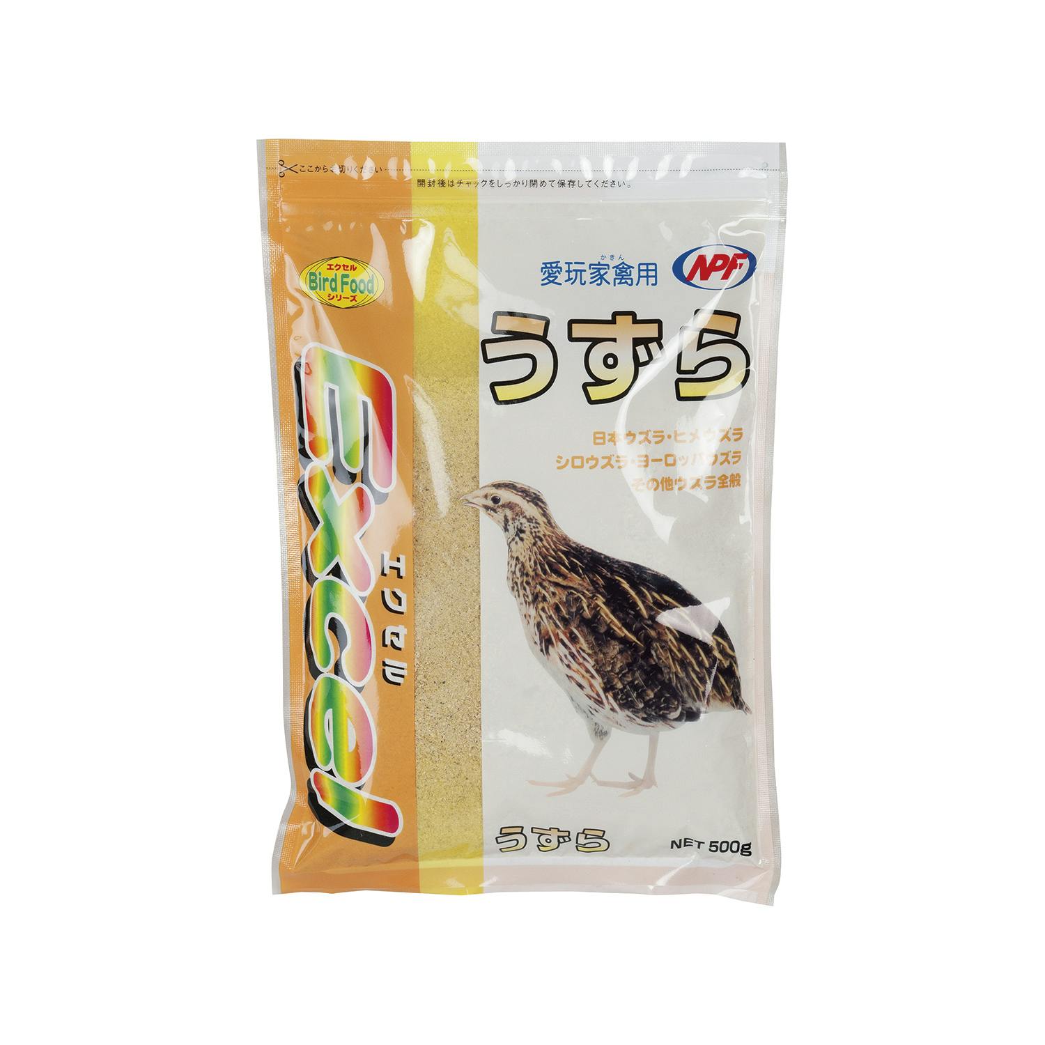 エクセル ナチュラルペットフーズ うずら 500g 4100431001 JANコード:4932804302461 バードフード エクセル ナチュラルペットフーズ うずら 500g 4100431001 JANコード:4932804302461 バードフード