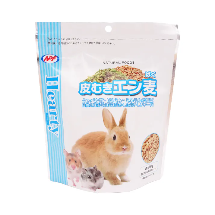 ハーティー ナチュラルペットフーズ 皮ムキエン麦 500g 4100591001 JANコード:4932804230795【別送品】