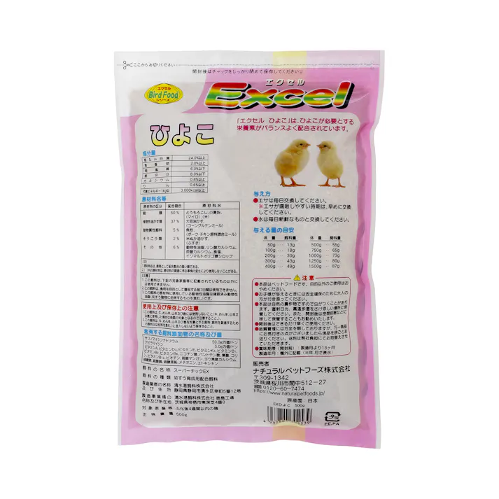 エクセル ナチュラルペットフーズ ひよこ 500g 4100844001 JANコード:4932804302539【別送品】