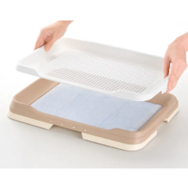 リッチェル お掃除簡単ステップトレー レギュラー ダークブラウン 2800911001【別送品】